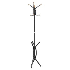 Freestanding Metal Coat Rack with Hooks